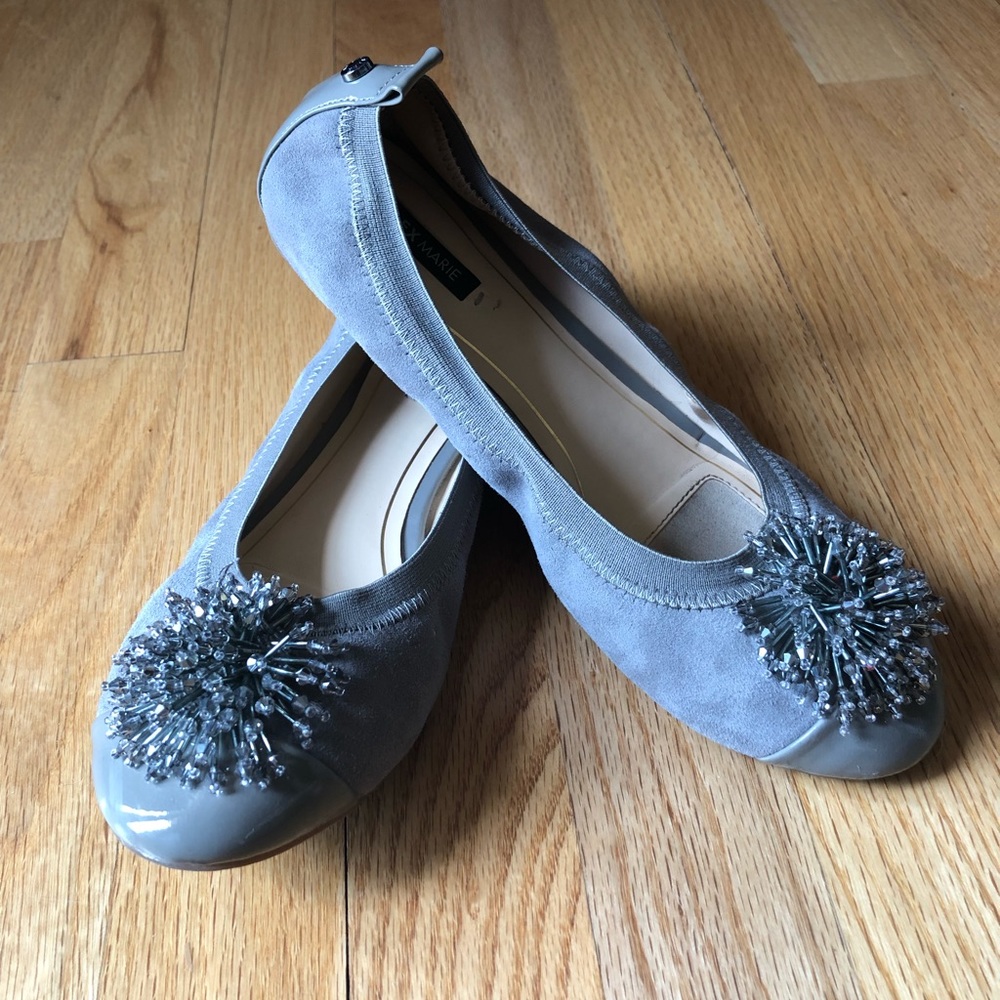 Alex Marie Ballet Flats, Grey, Size 7M